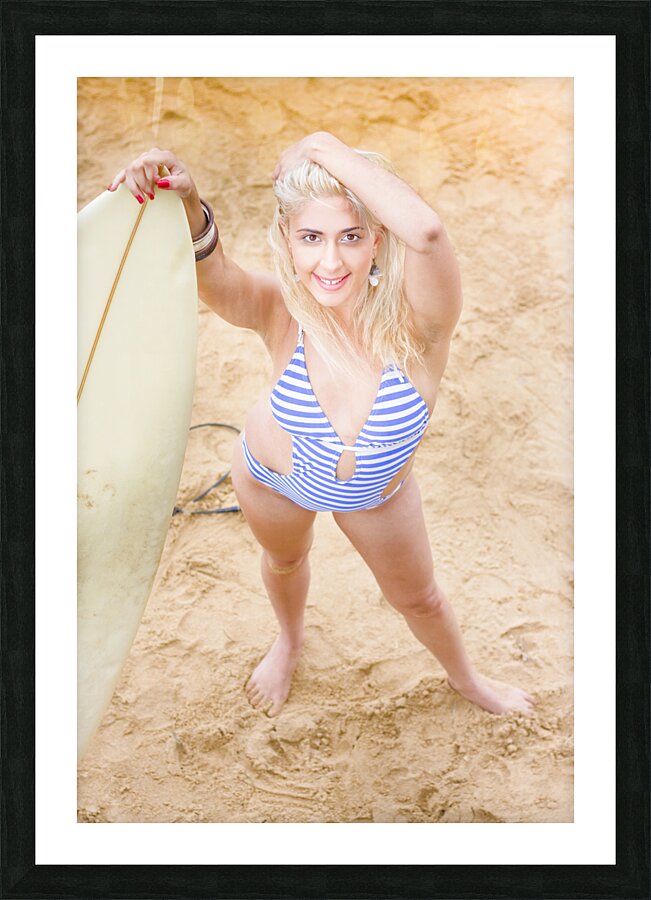 Surfing Picture Frame print