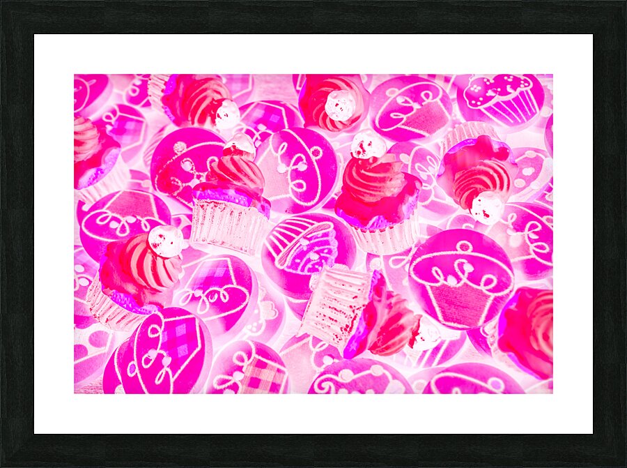 Strawberry sweets Picture Frame print