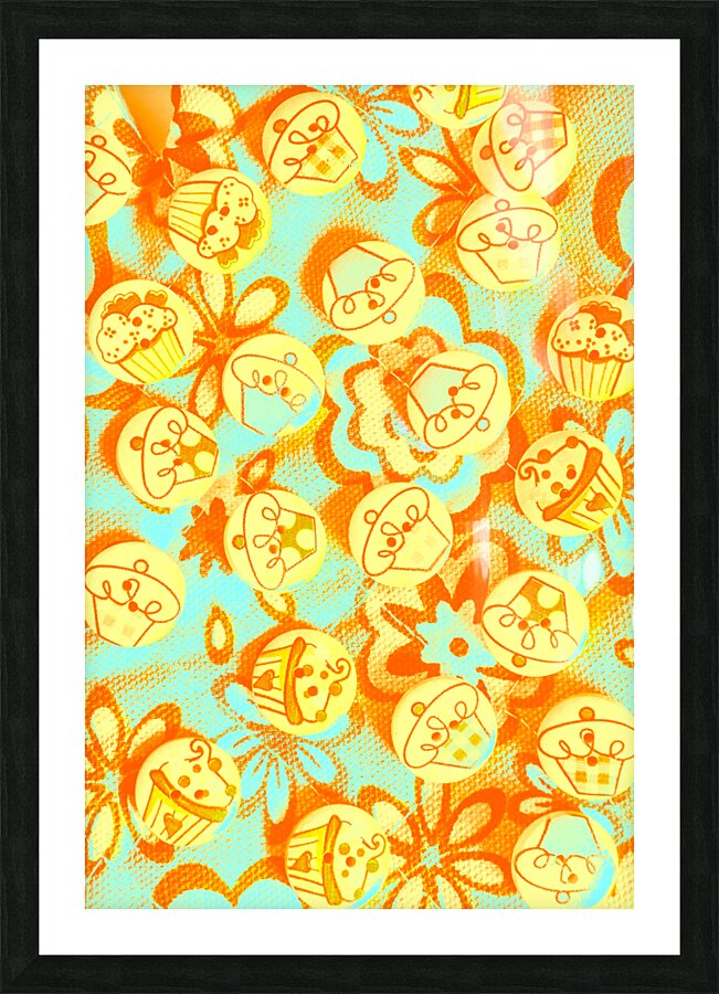 Buttercake buttons Picture Frame print