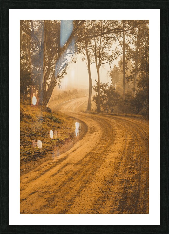 Peaceful Tasmania country road Picture Frame print