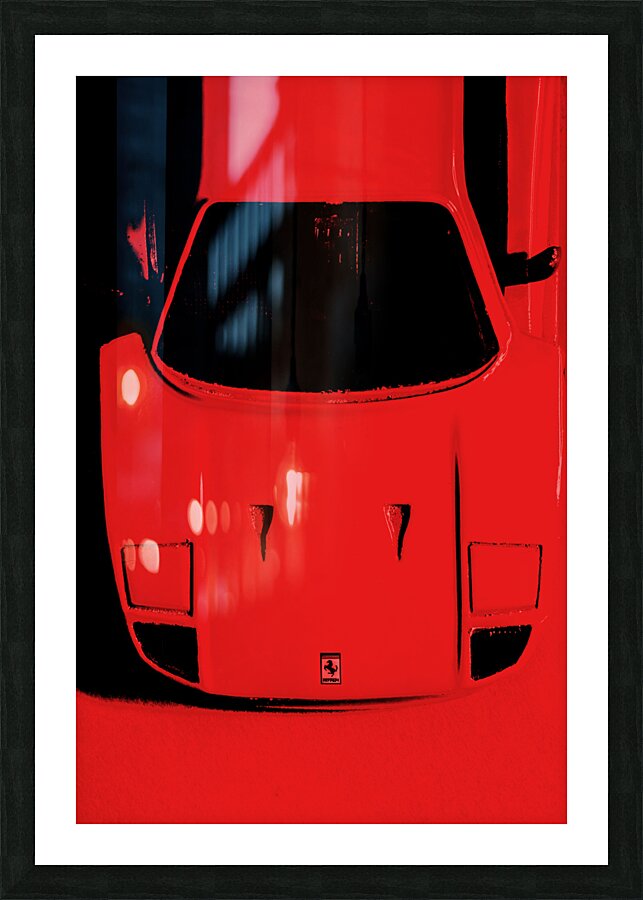 The quick and the red Picture Frame print