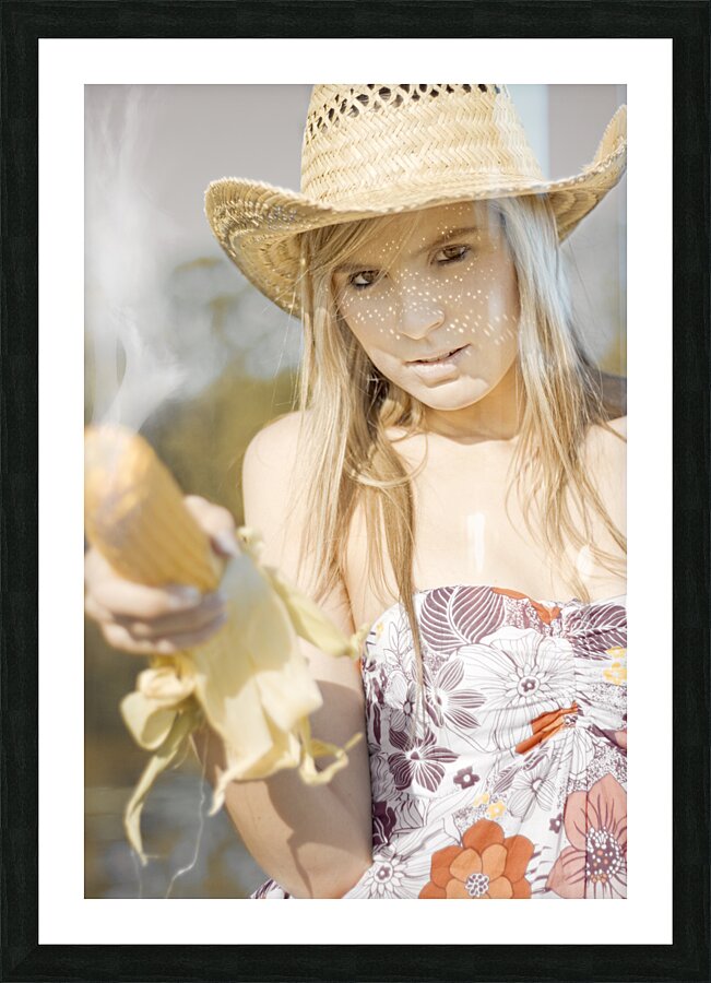 Country And Western Corn Slinger Picture Frame print