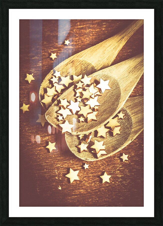 Christmas baking background Picture Frame print