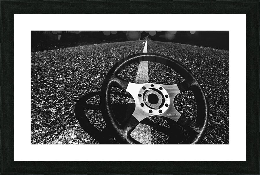 Race car track Picture Frame print