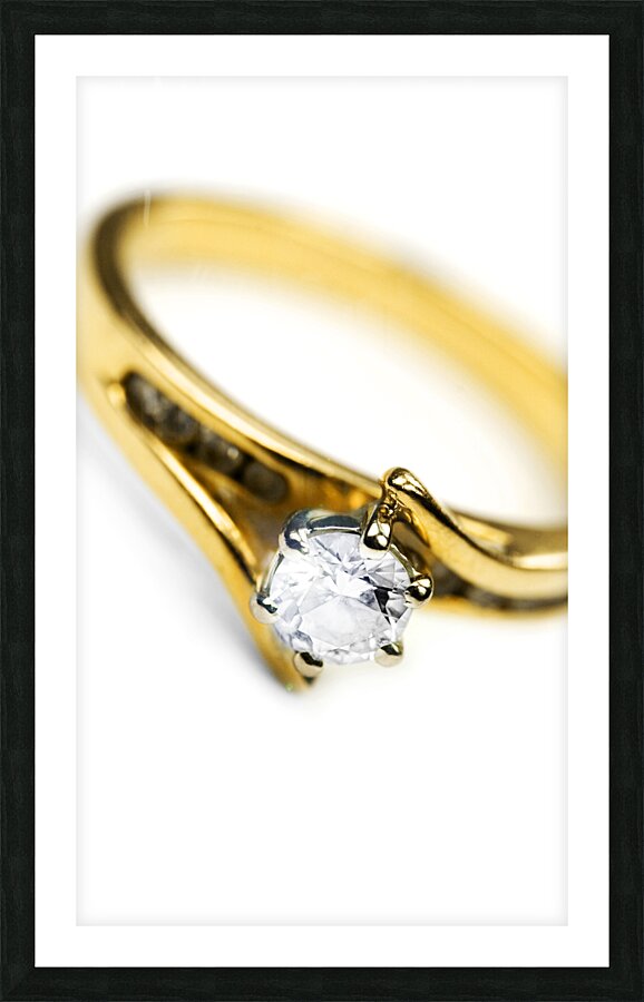 Sparkling Diamond Engagement Ring Picture Frame print