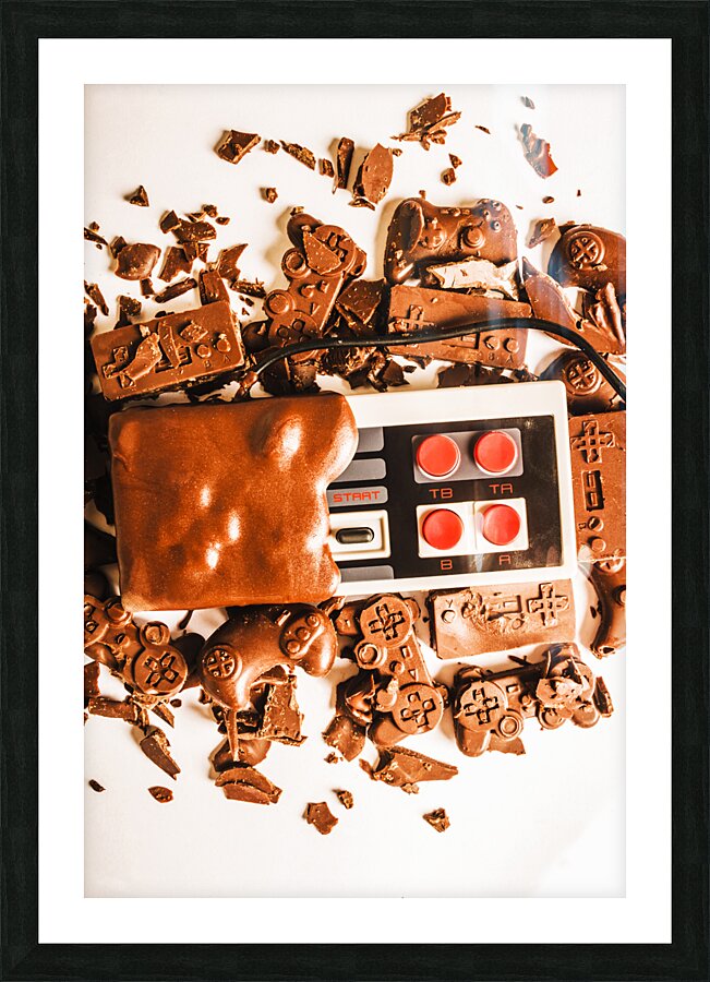 8-bits to mega-bites Picture Frame print