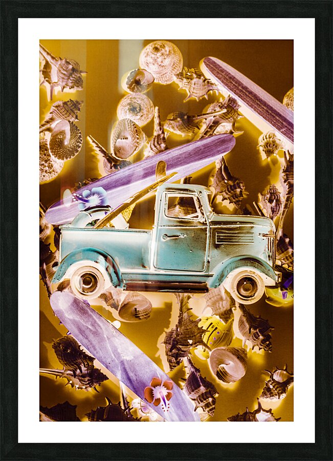 Wave Pickup Picture Frame print