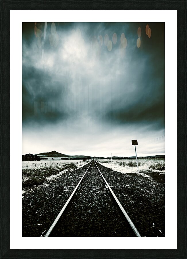 Journey of turbulence Picture Frame print