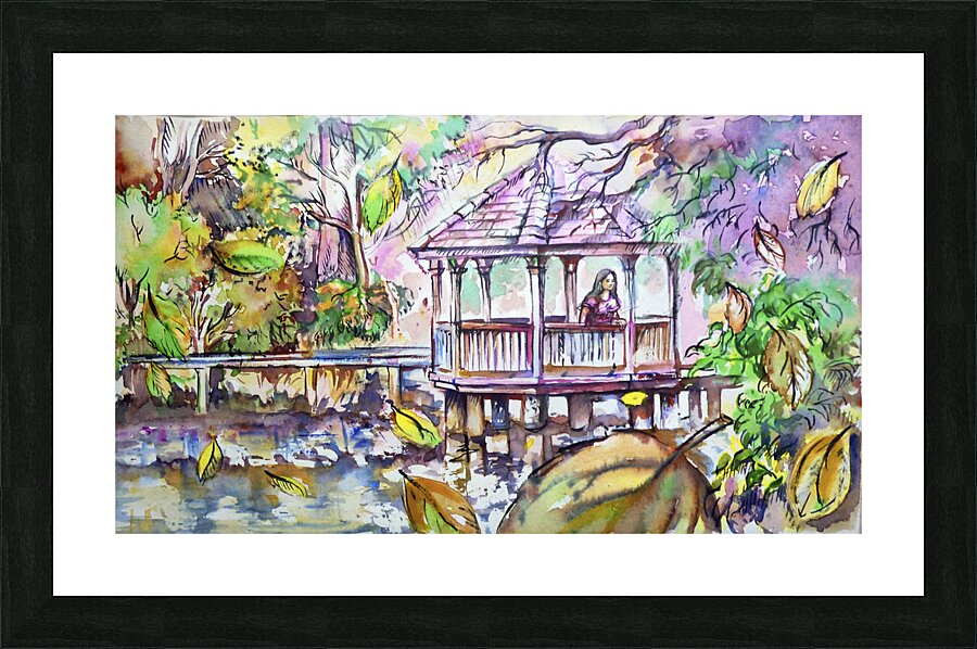 The lakes autumn sonnet Picture Frame print