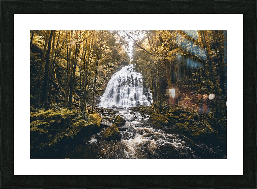 Falls in fall Picture Frame print