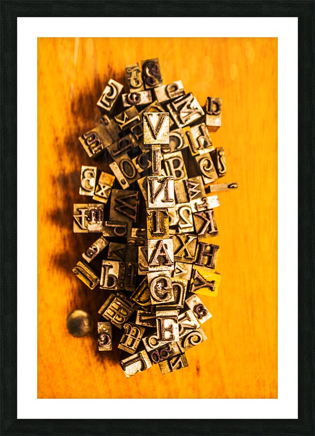 Vintage headlines Picture Frame print