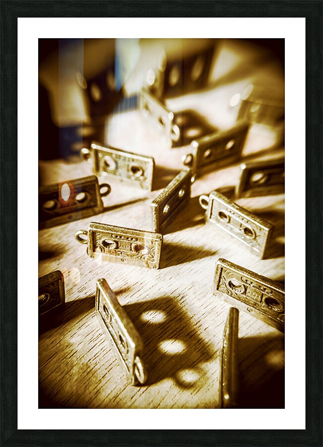 Disco dancing cassettes Picture Frame print
