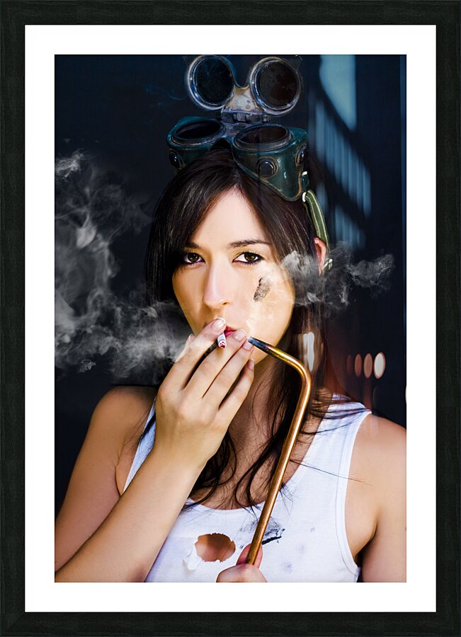 Industrial Fumes Picture Frame print