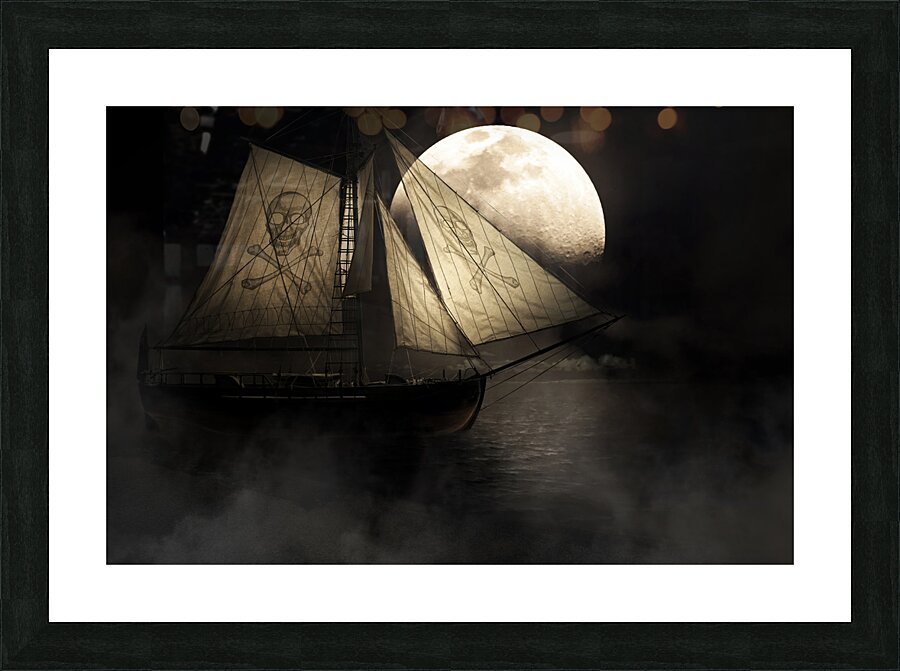 Ghost Ship Picture Frame print