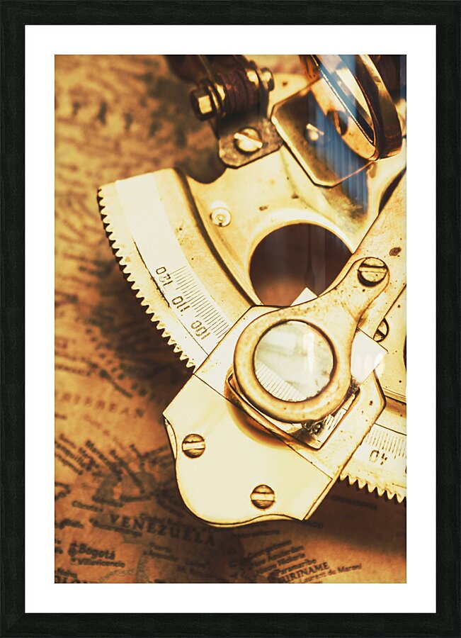 Sextant sailing navigation tool Picture Frame print