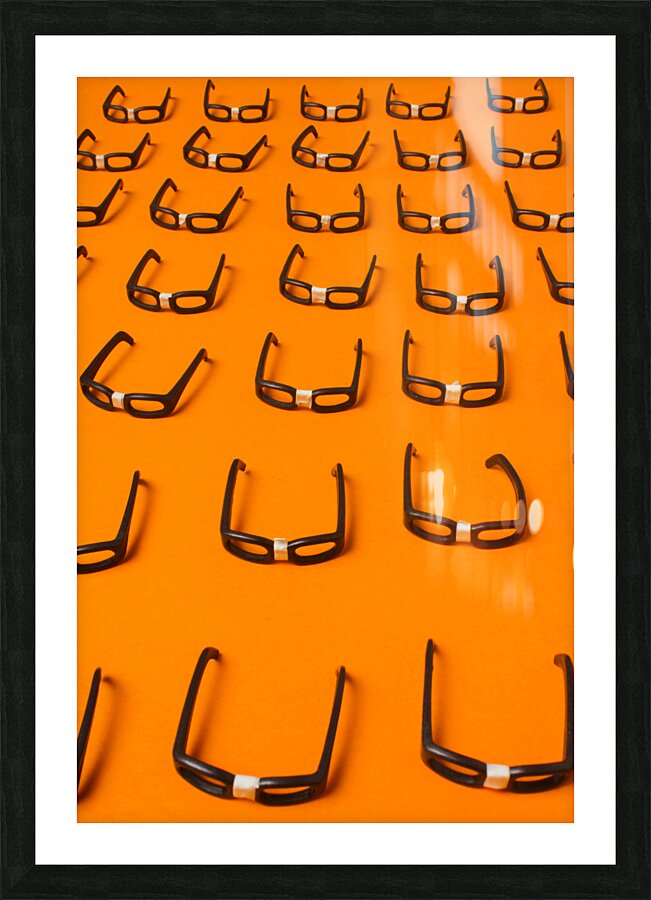 Army of nerd glasses Picture Frame print