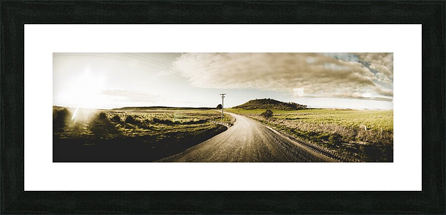 Australian rural road Picture Frame print