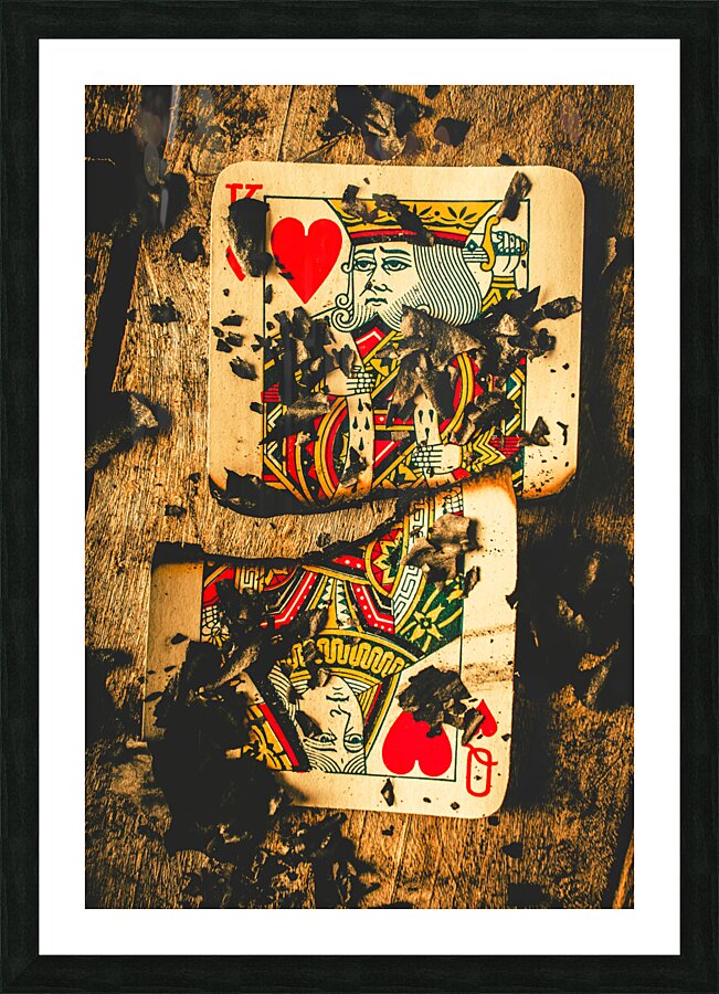 Poker war revolt Picture Frame print