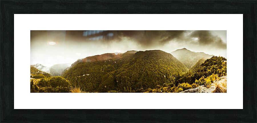 Mountain of trees Picture Frame print