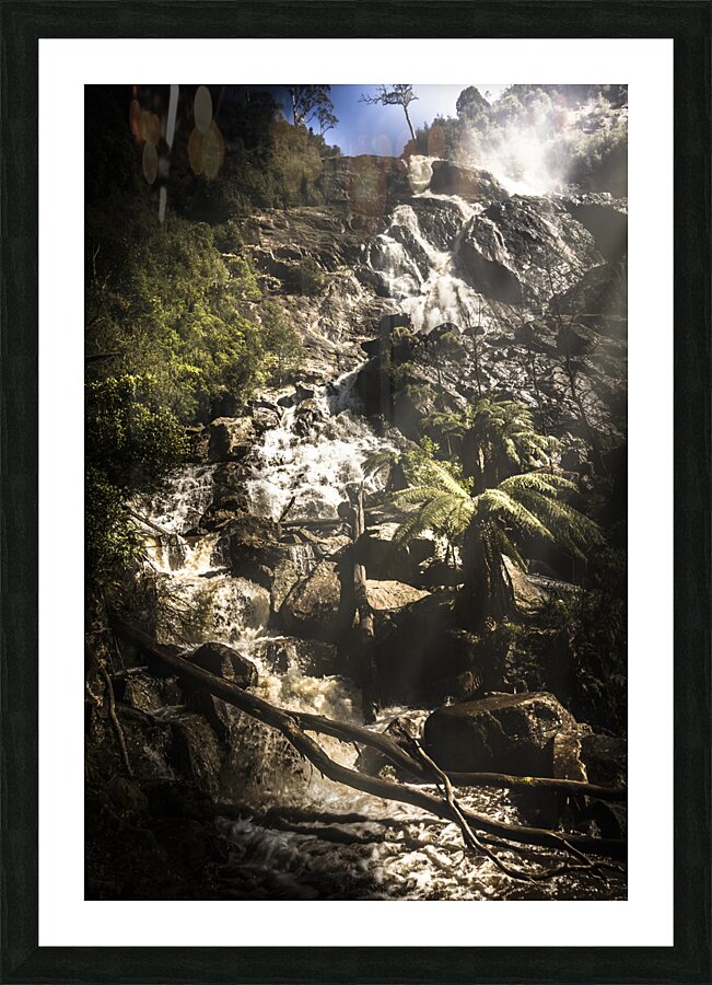 Tranquil mountain canyon Picture Frame print