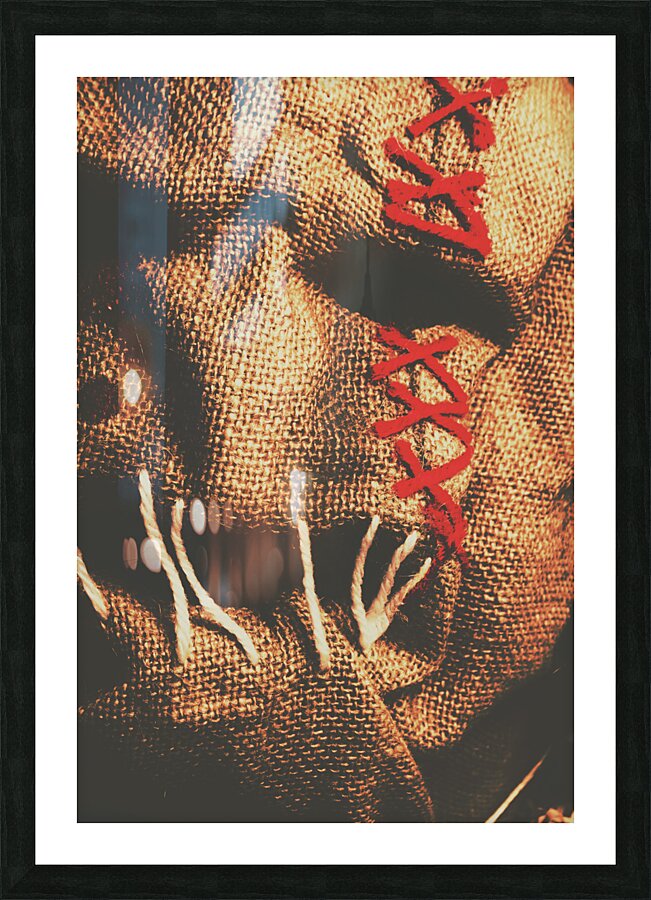 Stitched up madness Picture Frame print