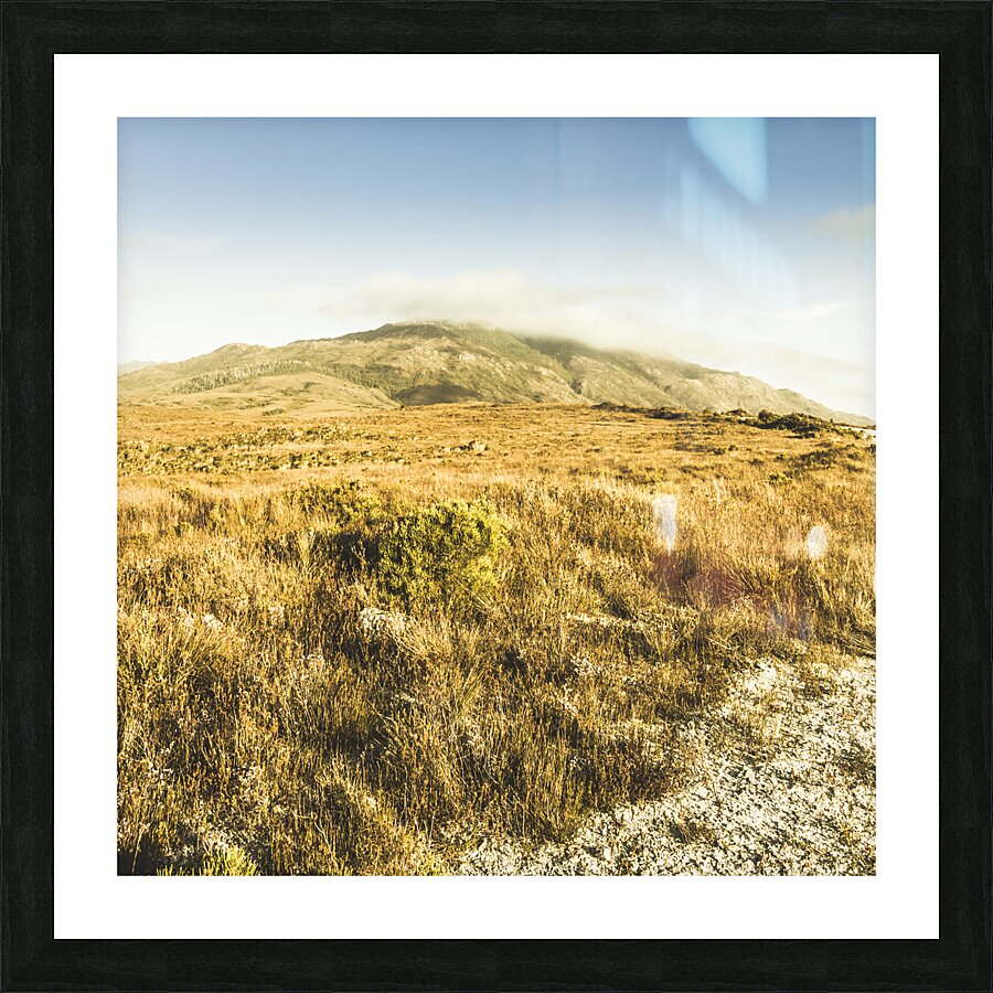 Pristine mountain plains Picture Frame print