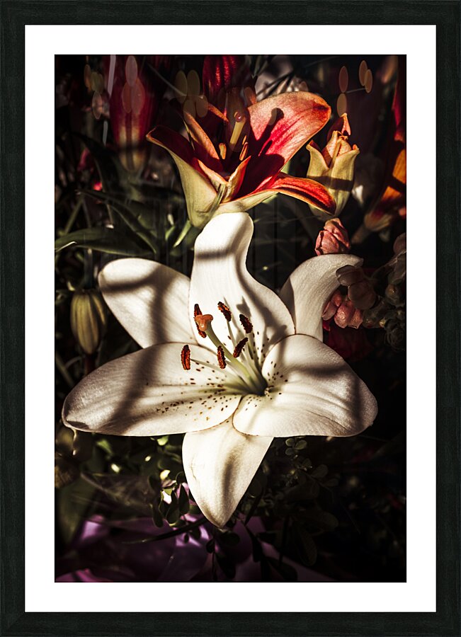 Floristry of closure Picture Frame print