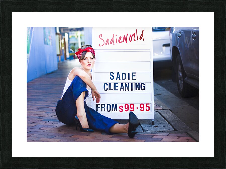 Sadie The Cleaning Lady Picture Frame print