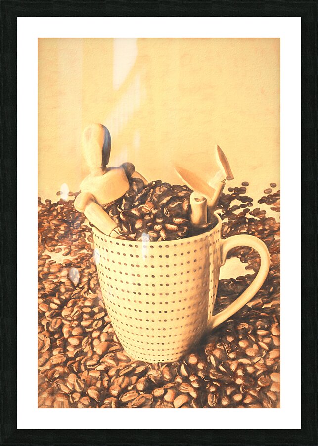 Coffee break Picture Frame print