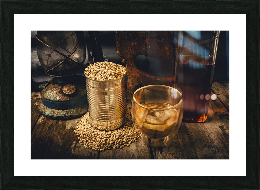 Bar and bourbon Picture Frame print