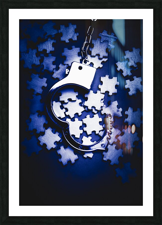 Open case mystery Picture Frame print