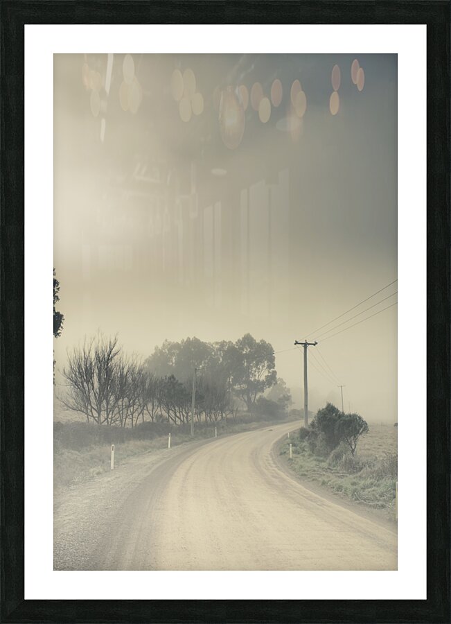 Windy paths to destinations unknown Picture Frame print