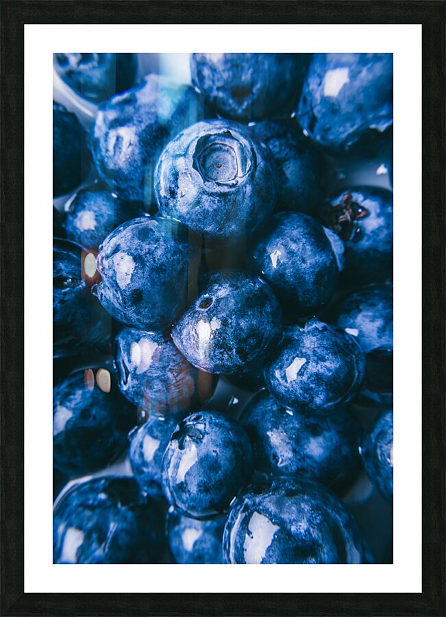 Berry blue Picture Frame print