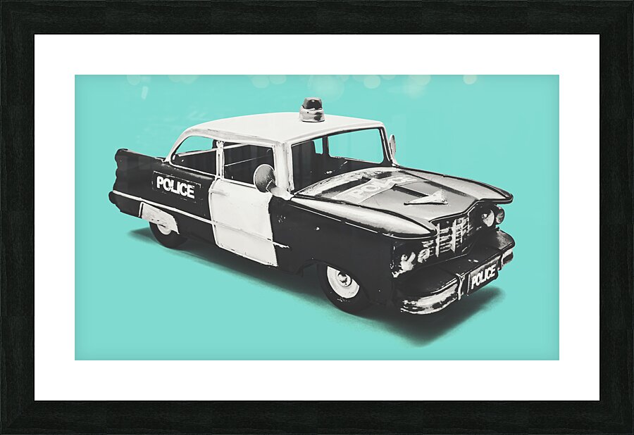 Black and blue Picture Frame print