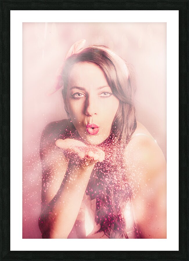 Manifest with love pinup Picture Frame print