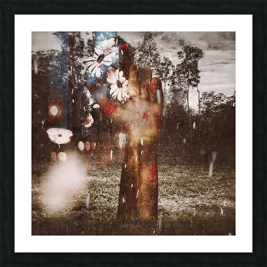 In love and death Picture Frame print