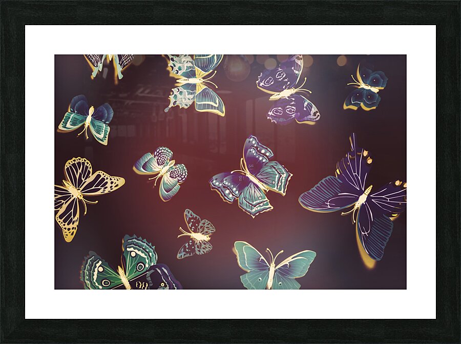 Paper wings. Dreamy flights Picture Frame print