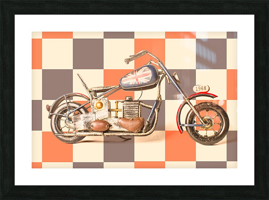 Brit bike Picture Frame print