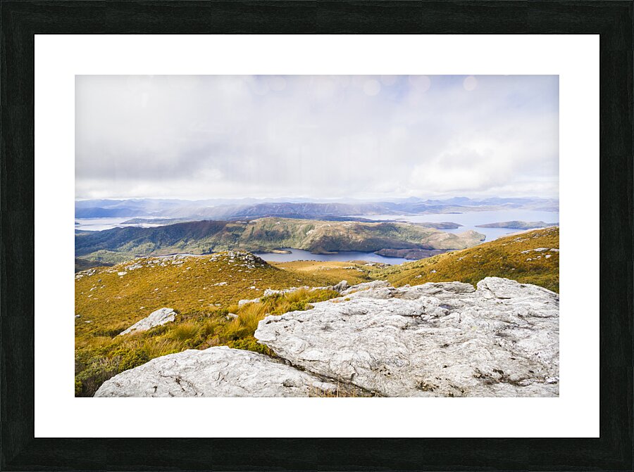 From mountains to lakes Picture Frame print