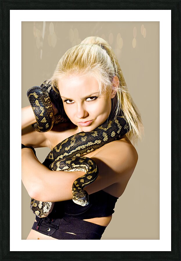 Danger woman Picture Frame print