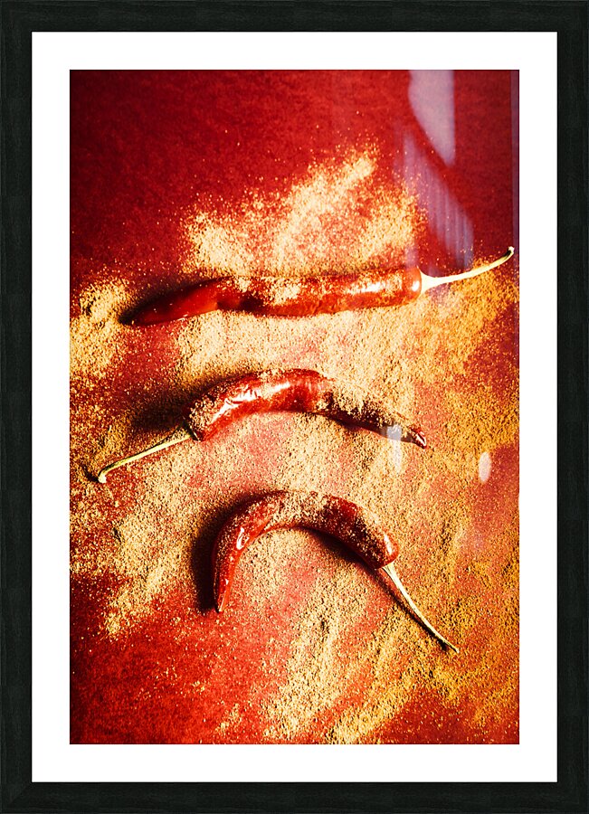 Indian food seasoning and spices Picture Frame print