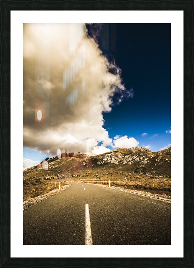 Remote rural roads Picture Frame print