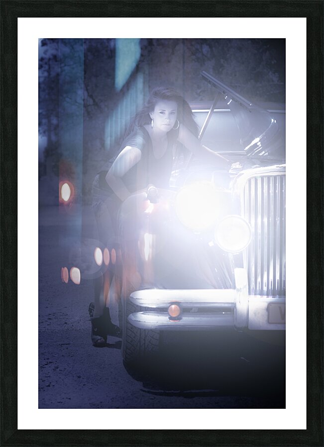 Midnight fix Picture Frame print