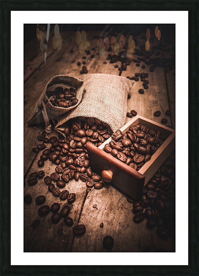 Coffee bean art Picture Frame print