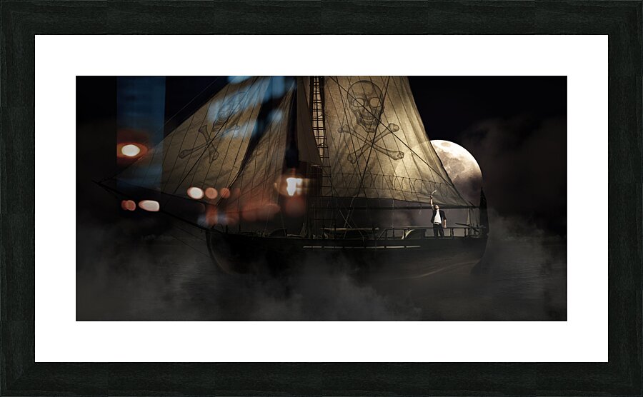 Pirate Ship Picture Frame print