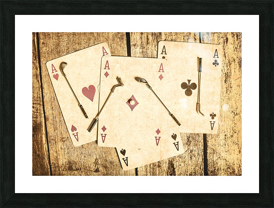 Scorecard of Aces Picture Frame print