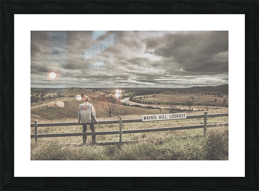 Waynes Hill Lookout Picture Frame print