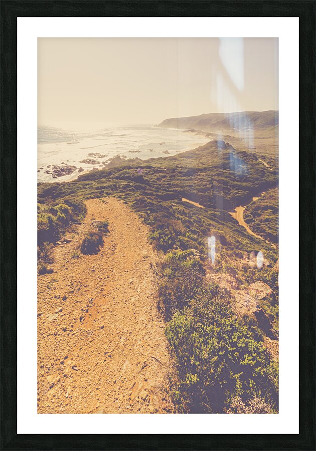 Remote coastal route Picture Frame print