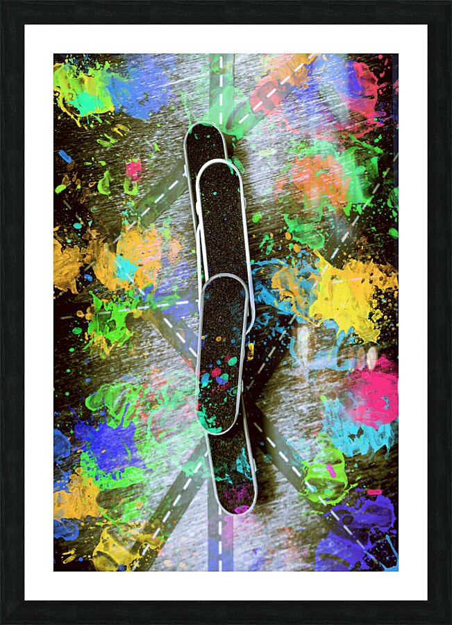 Skating pop art Picture Frame print
