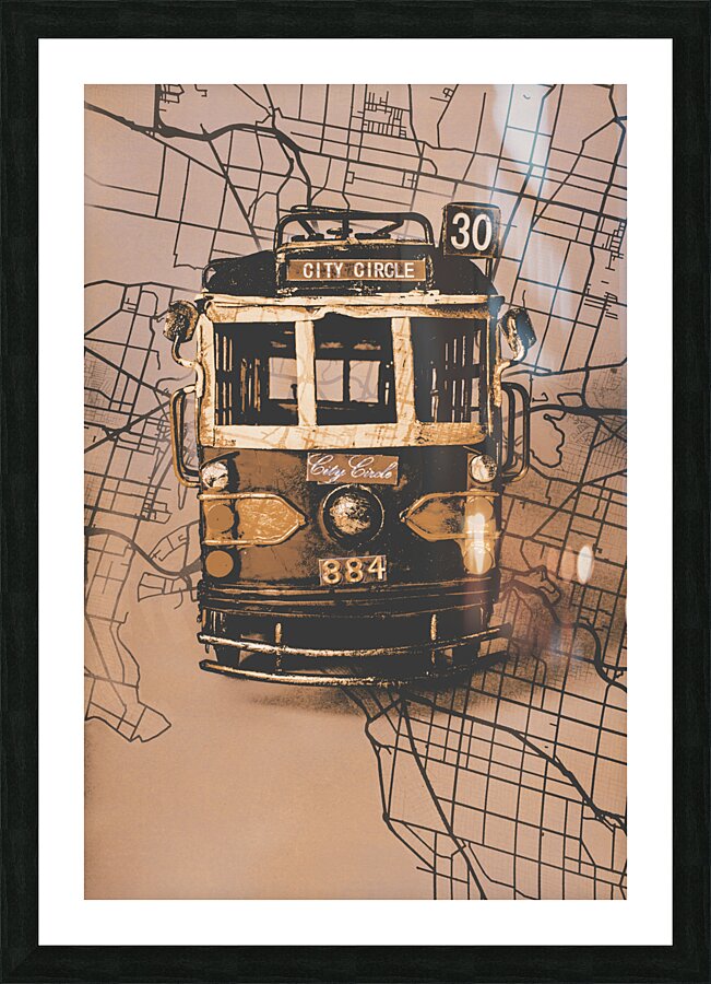 City circle Picture Frame print